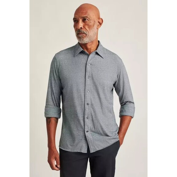 Bonobos Stretch Jersey Everyday Men's Shirt Buttondown Slim Fit Short S 275409